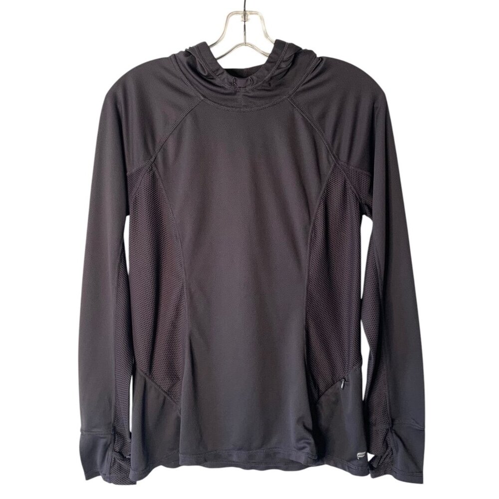 Fabletics Solid Gray Alecia Lightweight Hooded Pe… - image 2